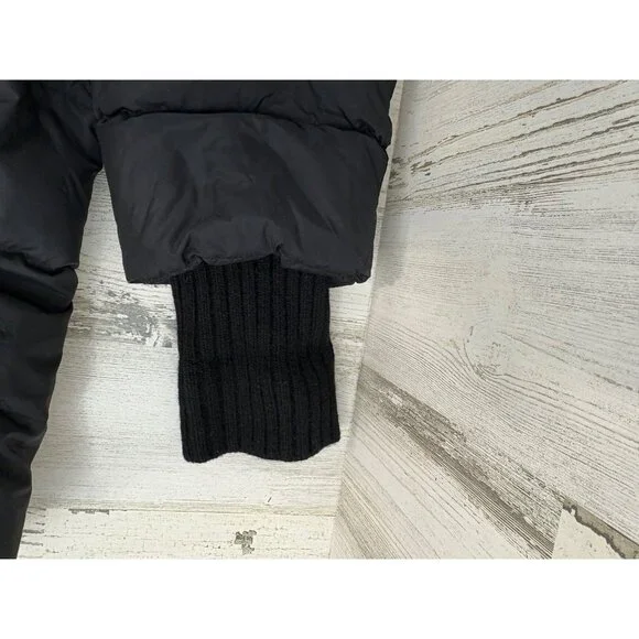 Herno Womens Black A Line Down Filled Nylon Chamonix Puffer Jacket Coat Sz 50 14 - Picture 11 of 16